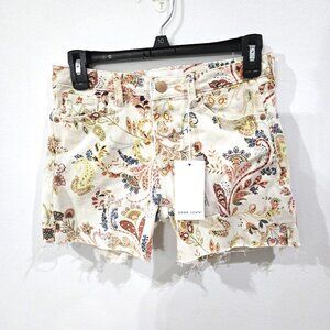 Dear John Sz 24 Womens Cream Paisley Short